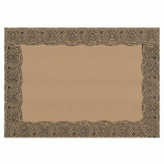 Set de table papier kraft recyclé motif noir Maya 31x43cm - par 2000