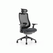 Siège de bureau synchrone automatique Gwen - Haystak - Assise mousse injectée, dossier résille noir, blocable 4 positions Siège de bureau synchrone automatique Gwen - Haystak - Assise mousse injectée, dossier résille noir, blocable 4 positions