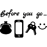 Sticker porte Avant de partir ...