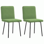 VidaXL Chaises à Manger Lot De 2 Vert Clair Velours - vert 4101136 VidaXL Chaises à Manger Lot De 2 Vert Clair Velours - vert 4101136