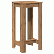 VidaXL Table de bar chêne artisanal 51x50x103,5 cm bois d'ingénierie Modèle Boréal Pure Pro - 854408