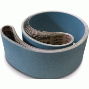 Bande abrasive ZK713X L. 2000 mm l. 50 mm granulation 80 pour acier/INOX/métaux non ferreux corindon zirconien VSM Bande abrasive ZK713X L. 2000 mm l. 50 mm granulation 80 pour acier/INOX/métaux non ferreux corindon zirconien VSM