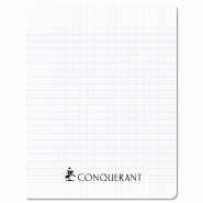 CONQUERANT Lot de 10 Cahier Sept PP piqué 17x22, 96p./48 feuilles 70g/m², Séyès, incolore - 3020120260587