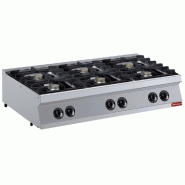 Diamond - Cuisinière 6 feux gaz, Bruleurs 6x 5,5 kW -TOP - - réf. G17/6F12T-N - gris inox AKS-G17/6F12T-N