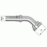 Embouts à brides Supercat - Caterpillar® - Embout 6000 PSI - 45° (SFC45-IN) - ICBCA41212