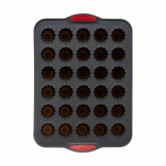 FIVE - Moule à muffins en silicone 33,1 x 23,7 x 3,8 cm - gris JJ4374