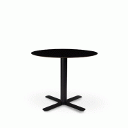Garbar GOYA HPL Table Ronde Intérieure Ø70 Pied Noir - Tableau Noir - noir multi-matériau 05427