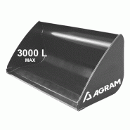 Godet grand volume gamme industrielle 2 000l - agram