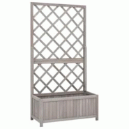 Helloshop26 - Jardinière à treillis de jardin 70 x 30 x 135 cm bois de sapin gris 02_0000876 - 3000072111533 Helloshop26 - Jardinière à treillis de jardin 70 x 30 x 135 cm bois de sapin gris 02_0000876 - 3000072111533