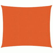 Helloshop26 - Voile toile d'ombrage parasol 160 g/m² orange 2,5 x 2,5 m PEHD 02_0009228 - orange 3000498647760