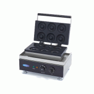 Maxima Machine à beignets - 6 beignets - Ø8 cm - avec minuterie intégrée – 38 × 31 × 27 cm – 1750 W - AKS-09374010
