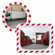 Miroir industrie et logistique ? Cadre rouge et blanc ? Controle 2 directions