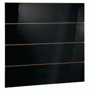 Panneau rainuré R30 L120xP120cm épaisseur 18mm - noir laqué