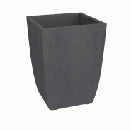 Poetic pot carre diva basalt anthracite 42l - noir plastique polypropylène 013690 G.ANT SX1