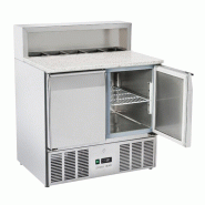 Saladette réfrigérée pizza GN1/1 CRP 90A - Cool Head - argenté multi-matériau CRP 90A