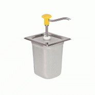 Schneider - Distributeur doseur à bouton-poussoir, acier inoxydable, 165 x 180 x 320 mm - 3,0 L - jaune multi-matériau 152542 Schneider - Distributeur doseur à bouton-poussoir, acier inoxydable, 165 x 180 x 320 mm - 3,0 L - jaune multi-matériau 152542