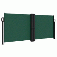 Toldo lateral retráctil verde oscuro 100x600 cm - 4004590