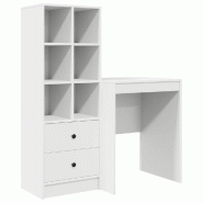 VidaXL Bureau avec tiroir 2 pcs Blanc Modèle Titan Horizon Élite - 3337337