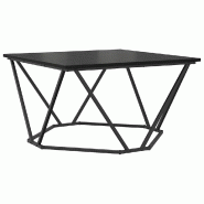 VidaXL Table basse Chêne noir 80 x 80 x 45 cm Modèle Terra Pure - 868273