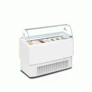 Vitrine congélateur de crème glacée blanc - 1354x630x1247 mm - marq... - PFIJI 7 Vitrine congélateur de crème glacée blanc - 1354x630x1247 mm - marq... - PFIJI 7