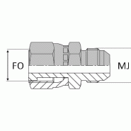 Adaptateur droit femelle tournant ORFS x mâle JIC - 9/16' , 14.28 , 11/16' , 15.73