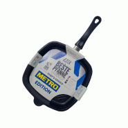 AMT Gastroguss AMT Beste Pfanne Metro Edition - poêle carrée, 28 x 28 cm, hauteur 5 cm - aluminium MME-E-285G