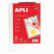 Apli Porte-bloc A4, en plastique transparent - 8410782137801