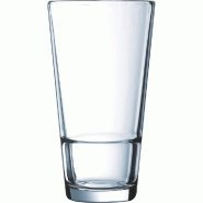 Arcoroc Stack Up Longdrink, empilable, 470ml, verre trempé, transparent, 6 pièces - transparent verre 50835_x