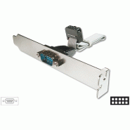 Câble adaptateur DIGITUS Slotblech D-Sub9/Mâle, IDC 2x 5 broches/Femelle 0,25 m - AK-610300-003-E