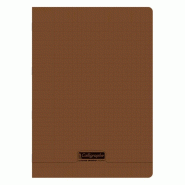 Calligraphe Lot de 10 Cahier Ligne 8000 A4, 96p./48 feuilles 90 g/m² piquées, couv. PP marron, Séyès - 3210330186412