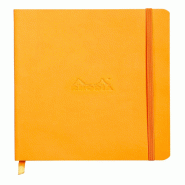 Carnet souple Rhodiarama orange A5, 160p./80 feuilles ivoire 90 g/m², ligné - orange 117415C