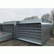 Clôture arrondie renforcée 3.5m x 2m - renforts aux angles et tubes soudés