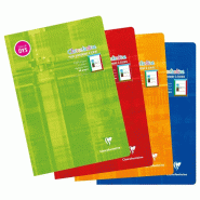Clairefontaine Lot de 10 Cahier Ecriture Metric A4, 48p./24 feuilles 90 g/m² piquées, cadre & lignes 4 coul. Interligne 3mm - 3329680361384