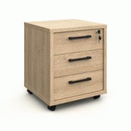 Deladeco Caisson de bureau mobile contemporain chêne sable Lexos - 3665367398251 Deladeco Caisson de bureau mobile contemporain chêne sable Lexos - 3665367398251