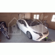 Garage avec carport bois / 40 m² / toit double pente / porte battante_1