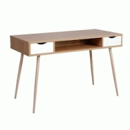 Helloshop26 - Table d'ordinateur avec trois options de rangement 120 cm MDF couleur chêne 19_0000539 - 3000241048981 Helloshop26 - Table d'ordinateur avec trois options de rangement 120 cm MDF couleur chêne 19_0000539 - 3000241048981