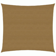 Helloshop26 - Voile toile d'ombrage parasol 160 g/m² 2,5 x 2,5 m PEHD taupe 02_0009294 - 3000502047760