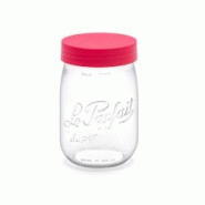 Le Parfait - Bocal Color A Vis 1l En Verre Avec Couvercle Rouge - 8053848878012 Le Parfait - Bocal Color A Vis 1l En Verre Avec Couvercle Rouge - 8053848878012
