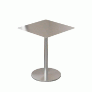 Mobilier de Restauration Table Bistro Carrée en Acier Inoxydable pour Bar Café 70x70x75cm【BXG-BF70】 - 0738191815690