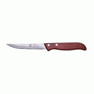 San Ignacio - Couteau multifonction 10 cm en acier inoxydable Pakka - marron inox Q4563