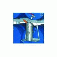 Support jerrycan pour rayonnage - base polyester - volume 65L ou 150L