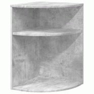 VidaXL Table d'appoint Gris béton 39,7 x 39,7 x 60 cm Modèle Apex Minimal - 891133