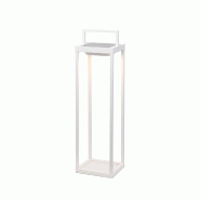 Zafferano - Lanterne solaire 2 LED, 56,4 cm - Lampe murale et de table 2W avec batterie et capteur crépusculaire - Blanc - blanc 8054040729324