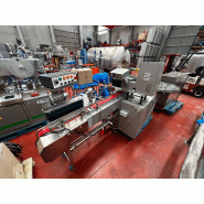 Équipement d'emballage king triumph d'occasion tb2 614 machine d'emballage doseur à comptage de capsules avec machine d'étiquetage etidesa r2-eco - référence                        :                         c7446