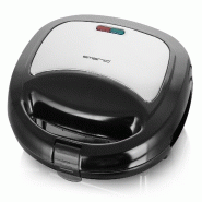 Appareil à sandwichs Emerio Tosti - 750 W - Revêtement antiadhésif - ST-120889 - Noir - noir plastique 7333282033675