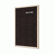 Exposiciónate Tableau Noir à Lettres 40 x 60 cm avec Cadre en Bois LEB40x60 - marron Bois manufacturé 8596052137853