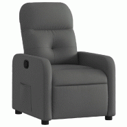 Fauteuil inclinable Gris foncé Tissu Modèle Fermonel - 374198