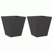 Helloshop26 - Jardinière bac lit surélevé plantes fleurs jardin terrasses lot de 2 30 x 30 x 30 cm acier noir 02_0038915 - 3000218025366 Helloshop26 - Jardinière bac lit surélevé plantes fleurs jardin terrasses lot de 2 30 x 30 x 30 cm acier noir 02_0038915 - 3000218025366