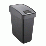KEEEPER - Poubelle 25L avec Couvercle Rabattable en Gris Collection Magne - gris plastique KEE178