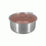 Menastyl - casserole aglae 16cm en acier inoxydable rose - 3256391056370